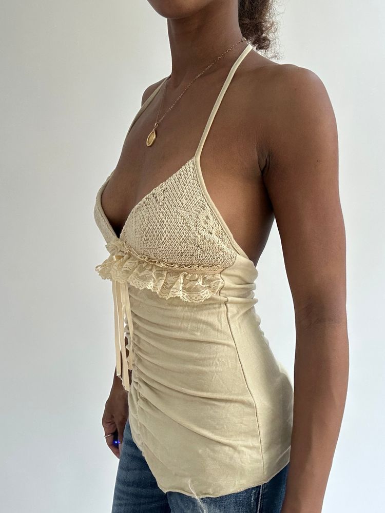 BEST PICKS | small beige ruffle detail cami top 6