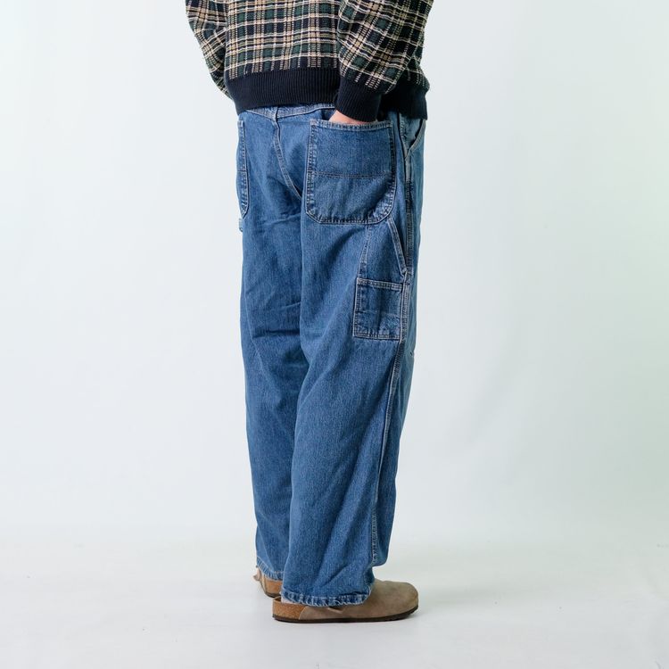 Blue y2ks Wrangler Denim Carpenter Baggy Jeans Pants (36x30) image 4