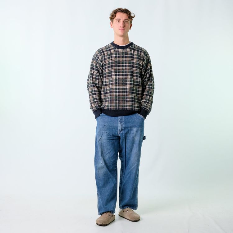 Blue y2ks Wrangler Denim Carpenter Baggy Jeans Pants (36x30) image 9