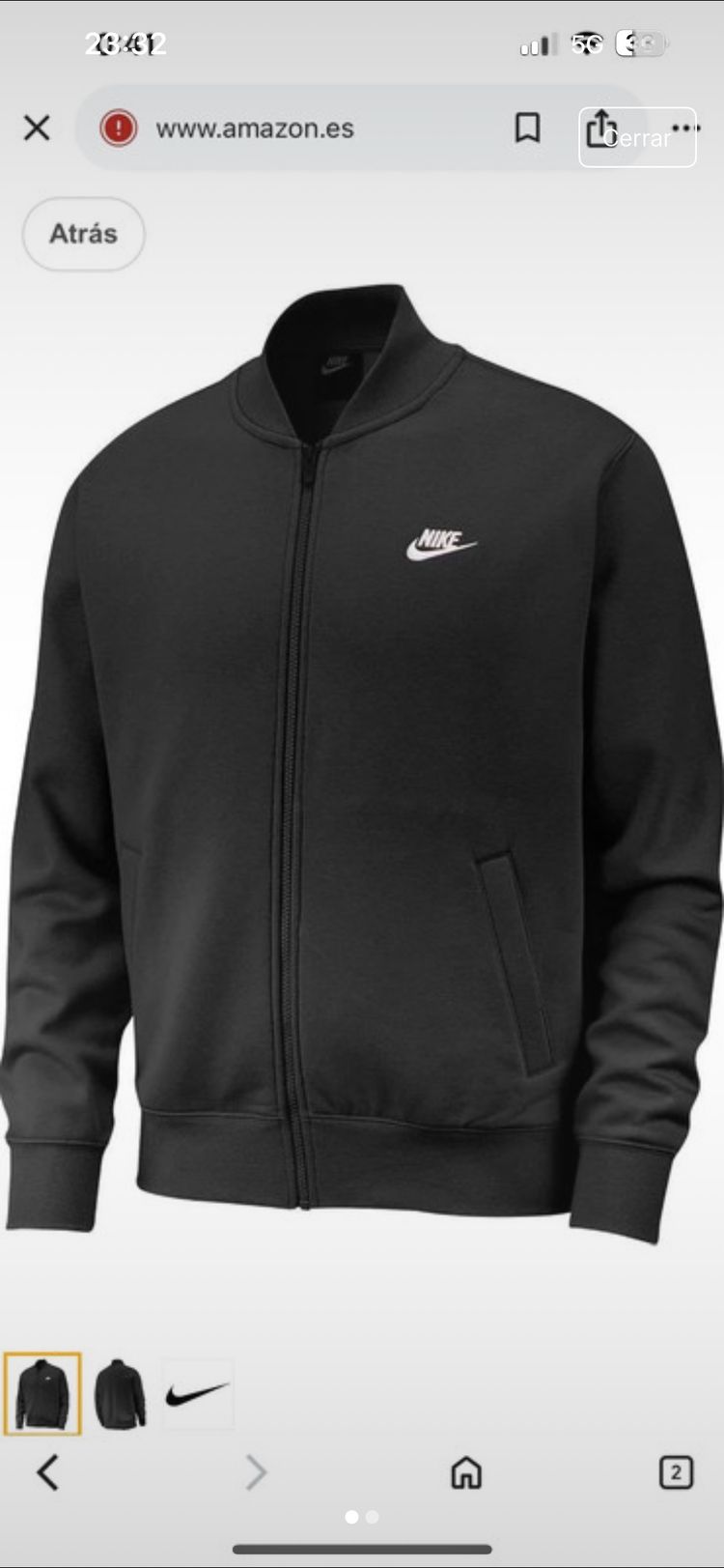 Nike Nike Black Zip-Up Jacket product image