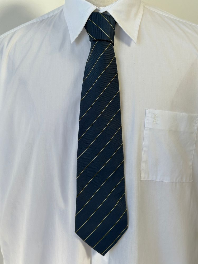 Pierre Cardin Paris 1990s Pure Silk Striped Tie image 1
