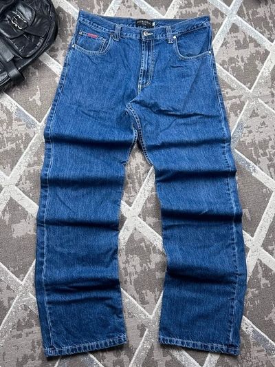 Niebieskie jeansy size M/L