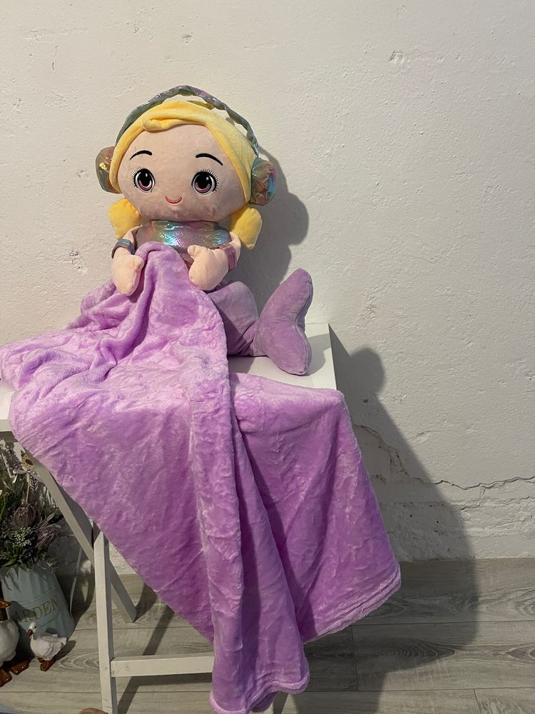 Other Plush Mermaid Doll With Attached Purple Blanket product image