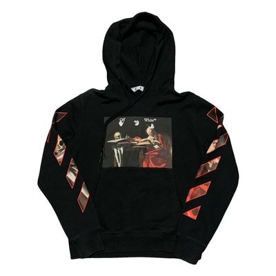 Off White Medium Caravaggio Arrows Black Hoodie Virgil Abloh