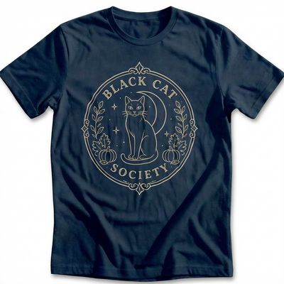 Black Cat Society Crest T-Shirt EU 1