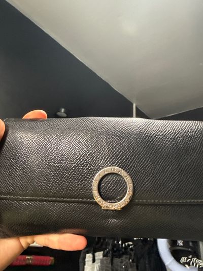 Bvlgari Black Leather Wallet