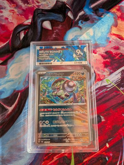 Pokémon TCG 2024 Terastal festival Ex brute bonnet master ball holo Japanese ACE 9