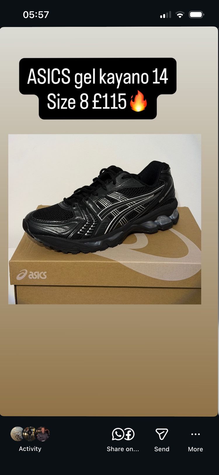 Asics Gel Kayano 14 Size 8 