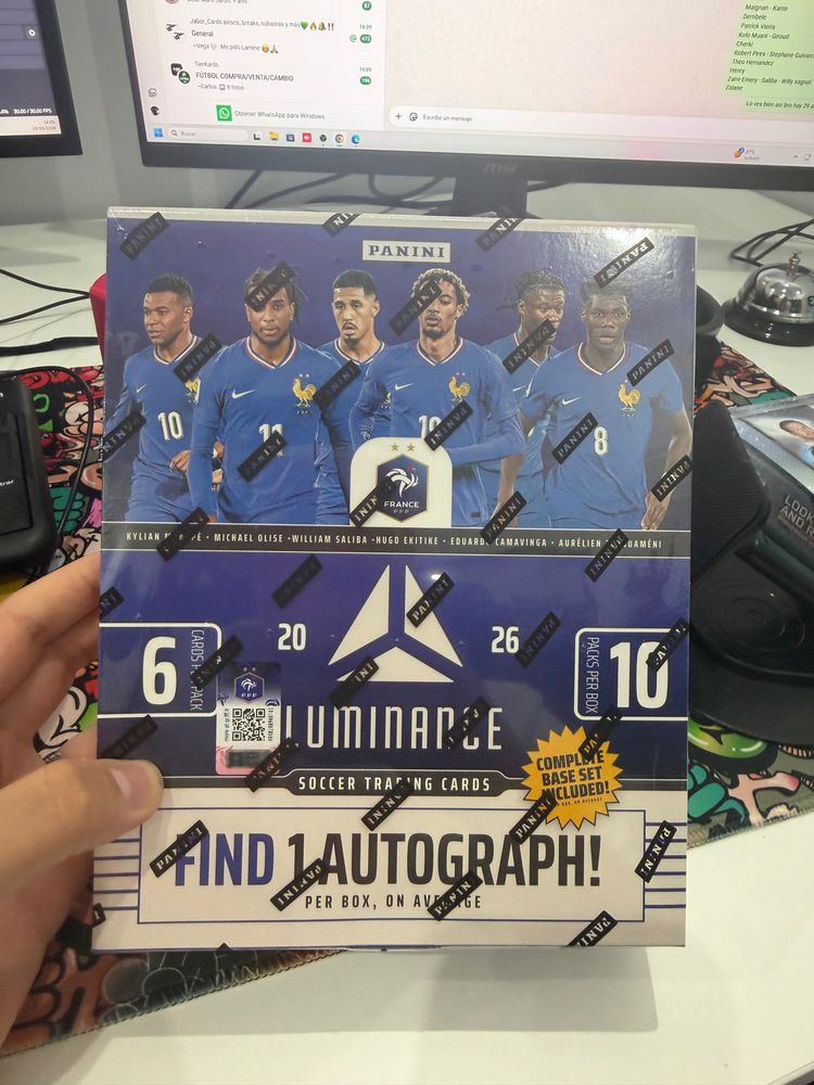 Panini France Soccer Trading Cards Box obraz 1