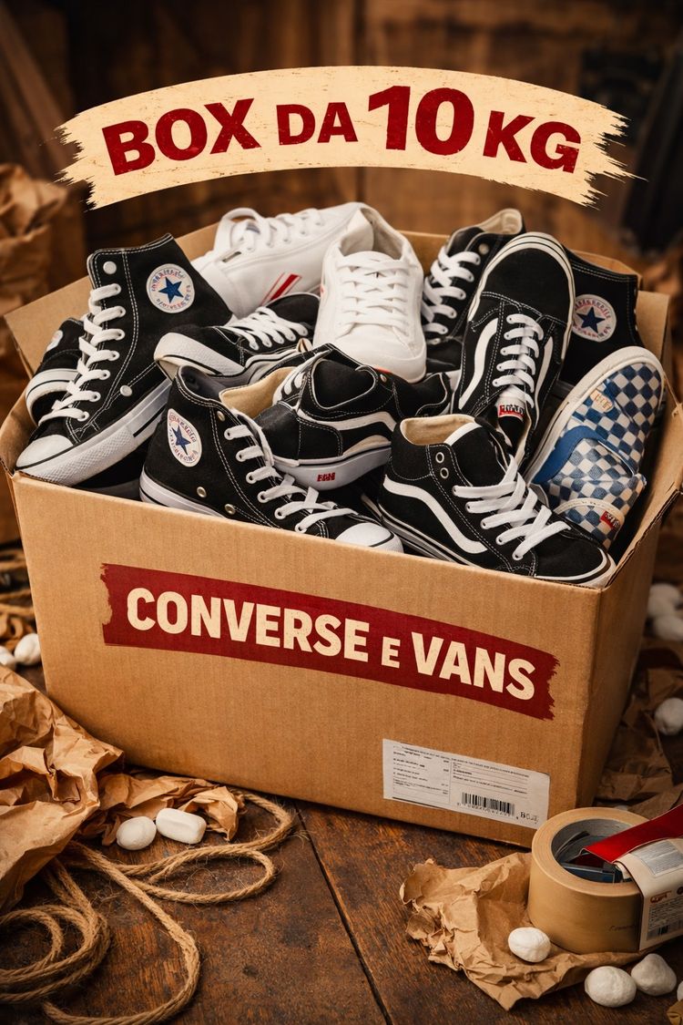 Converse e vans box stock da 10 kg 