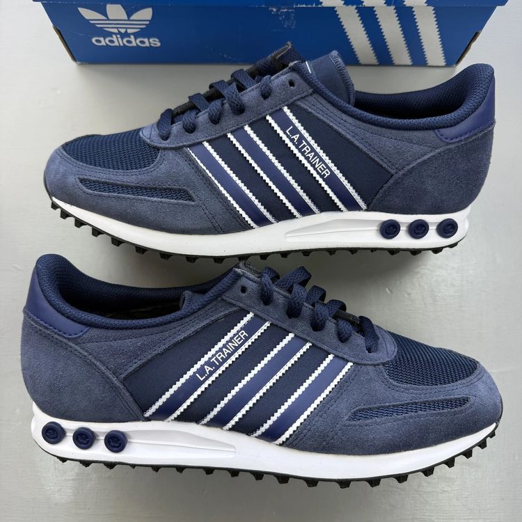 Adidas Originals LA Trainer Size UK 8.5 Navy White Men's Trainers GZ1917 image 1