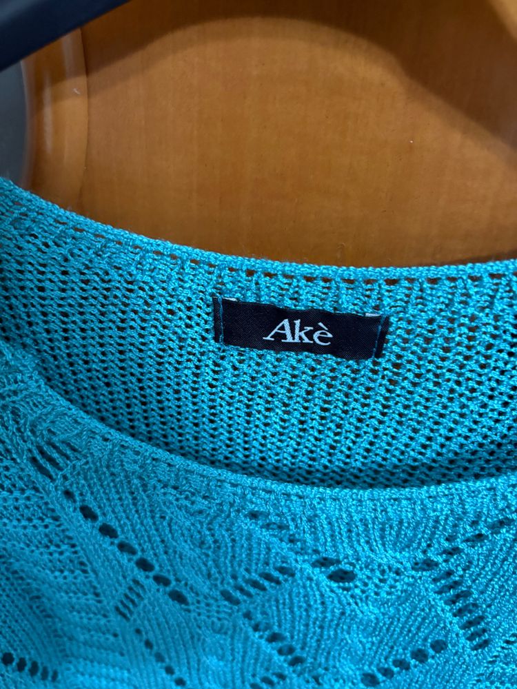 Akè Turquoise Knitted Sweater 3
