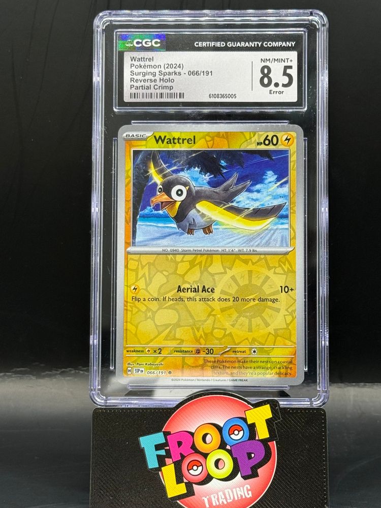 CGC NM/Mint+ 8.5 Wattrel 066/191 Partial Crimp error obraz 1