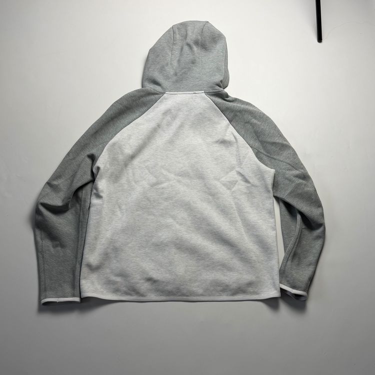 Nike Grey And Light Grey Zip-Up Hoodie 5