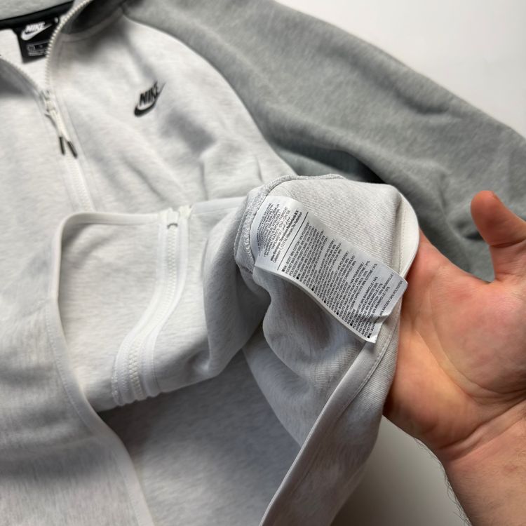 Nike Grey And Light Grey Zip-Up Hoodie 3