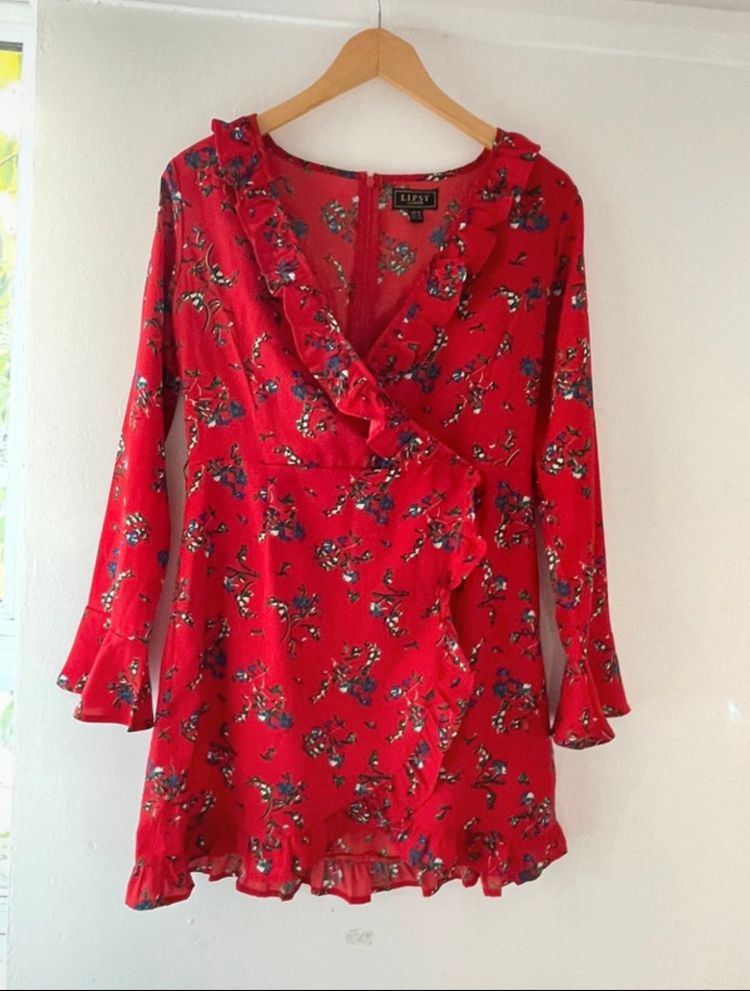 Lipsy Lipsy London Red Floral Dress product image