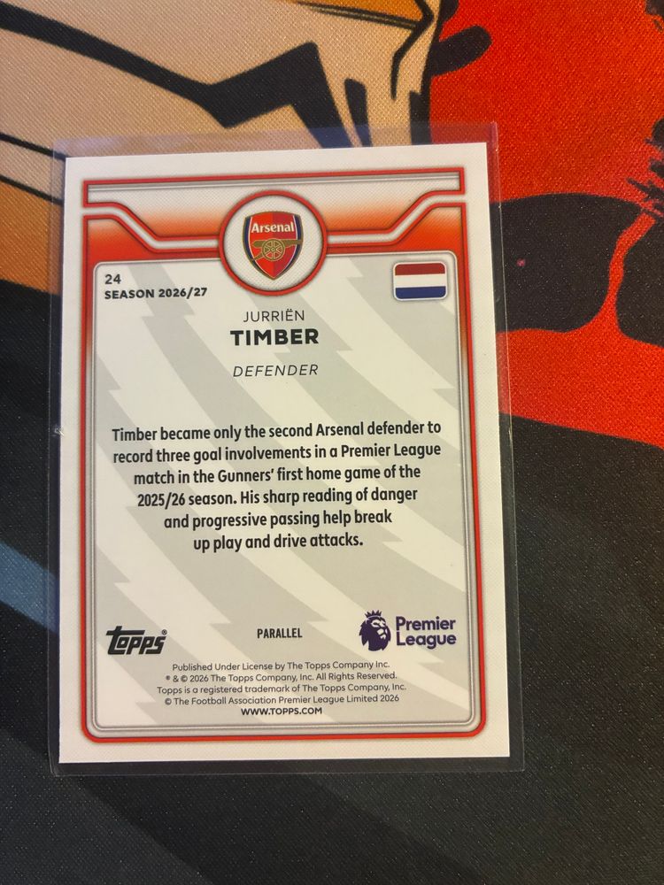 Arsenal Premier League Football Trading Card /499 2