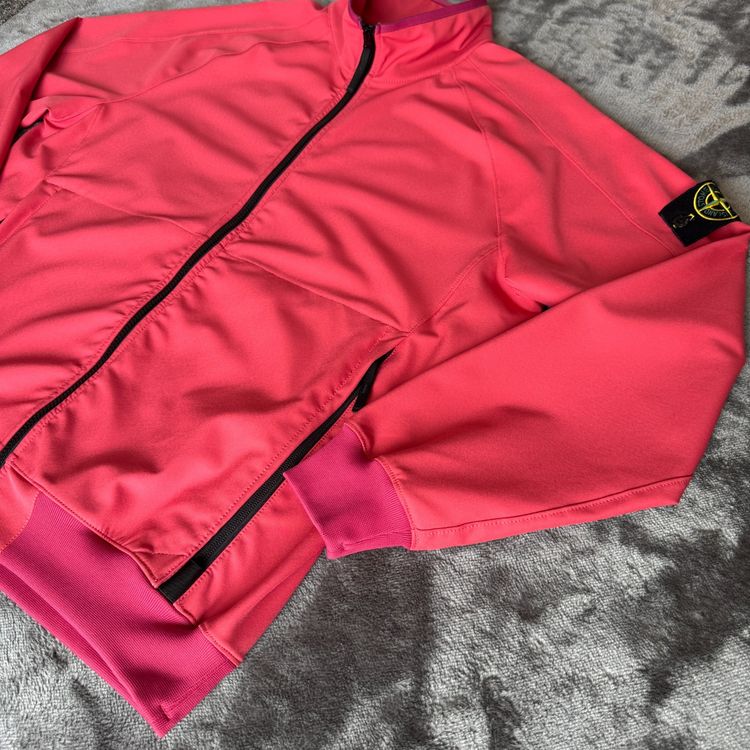 Immagine di Stone Island Fuchsia Stretch Nylon Track Top Jacket - Extra Large 3