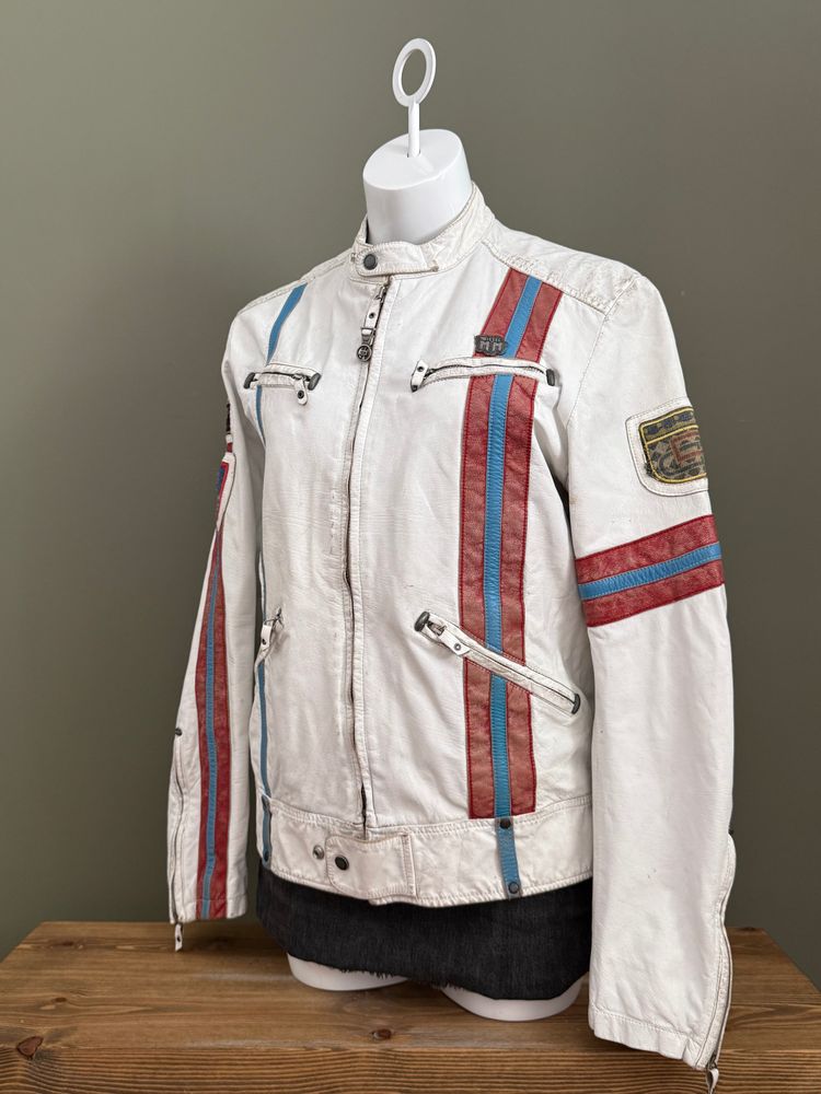 Diesel Leather Biker Jacket (M) 20