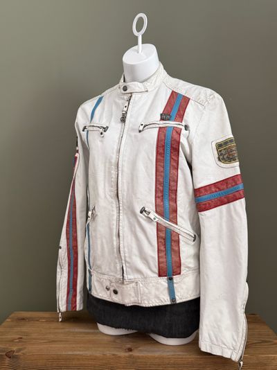 Diesel Leather Biker Jacket (M) 20