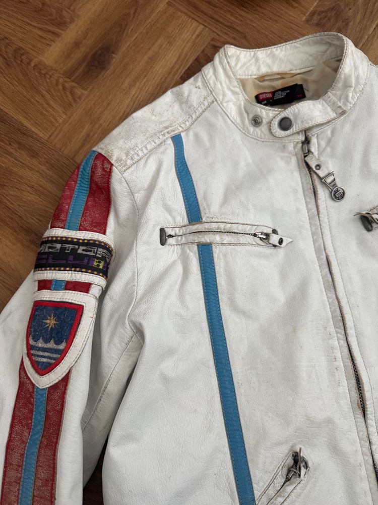 Diesel Leather Biker Jacket (M) 3