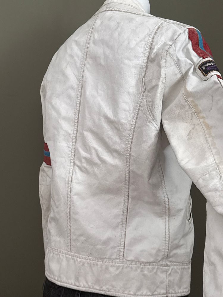 Diesel Leather Biker Jacket (M) 12