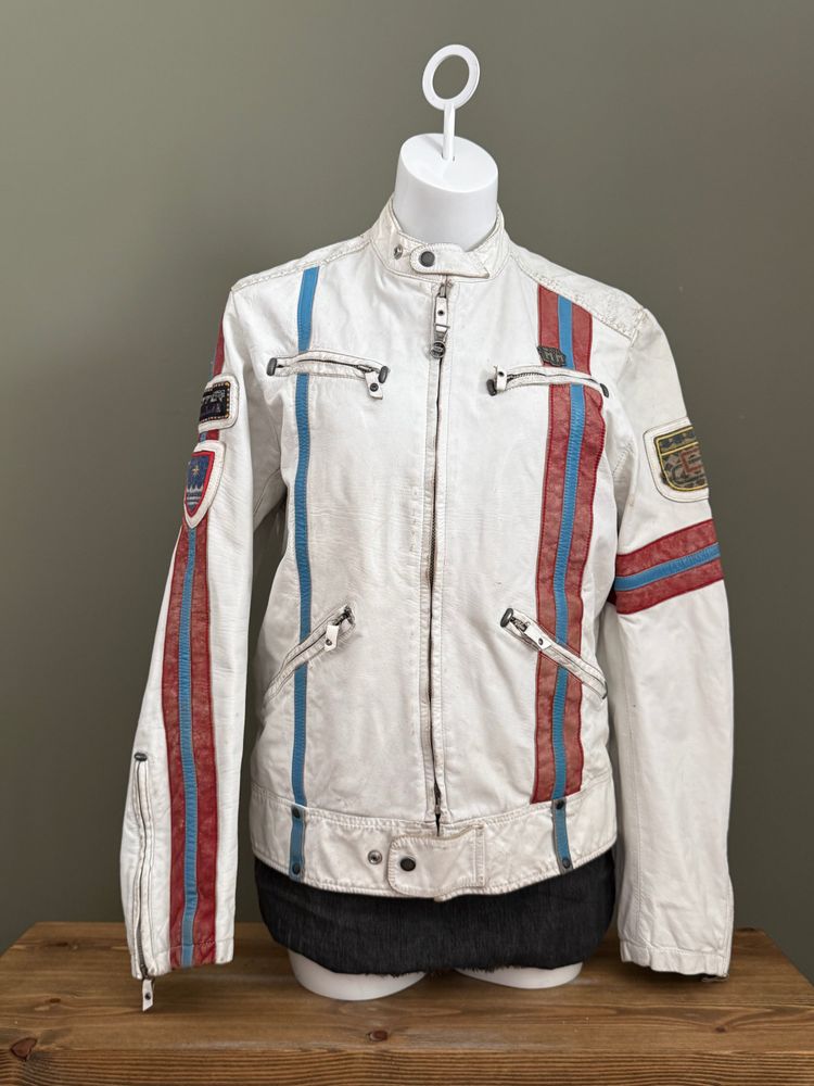Diesel Leather Biker Jacket (M) 10