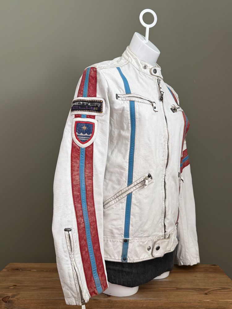 Diesel Leather Biker Jacket (M) 14