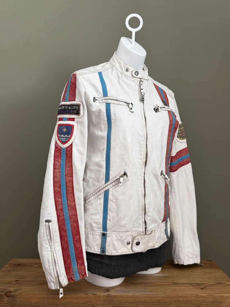 Diesel Leather Biker Jacket (M) 8