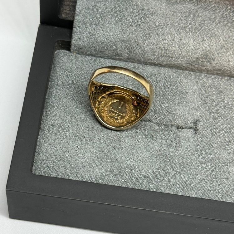 9ct 1 Tallar Coin Ring 6