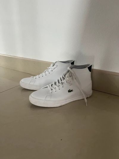 Lacoste White High-Top Sneakers