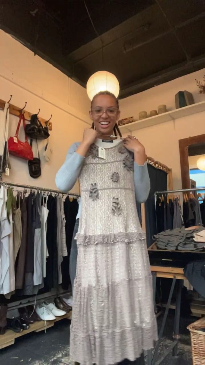 Other brown overlay dress with flowers  product image