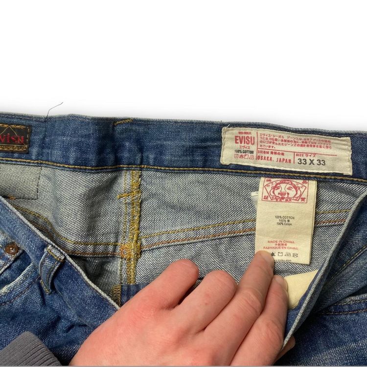 Authentic Evisu Bandana Daicock Selvedge Denim Jeans 4