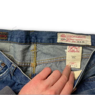Authentic Evisu Bandana Daicock Selvedge Denim Jeans 4
