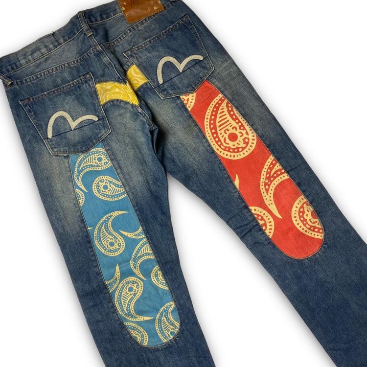 Authentic Evisu Bandana Daicock Selvedge Denim Jeans 2