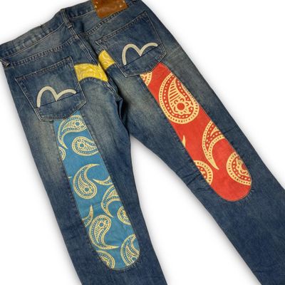 Authentic Evisu Bandana Daicock Selvedge Denim Jeans 2