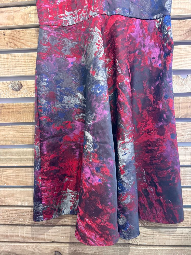 Per Una shift dress. Watercolour/abstract pattern. Evening/ summer/ office/ wedding. Size 16 image 2