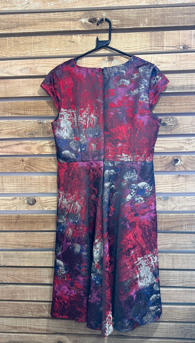 Per Una shift dress. Watercolour/abstract pattern. Evening/ summer/ office/ wedding. Size 16 image 6