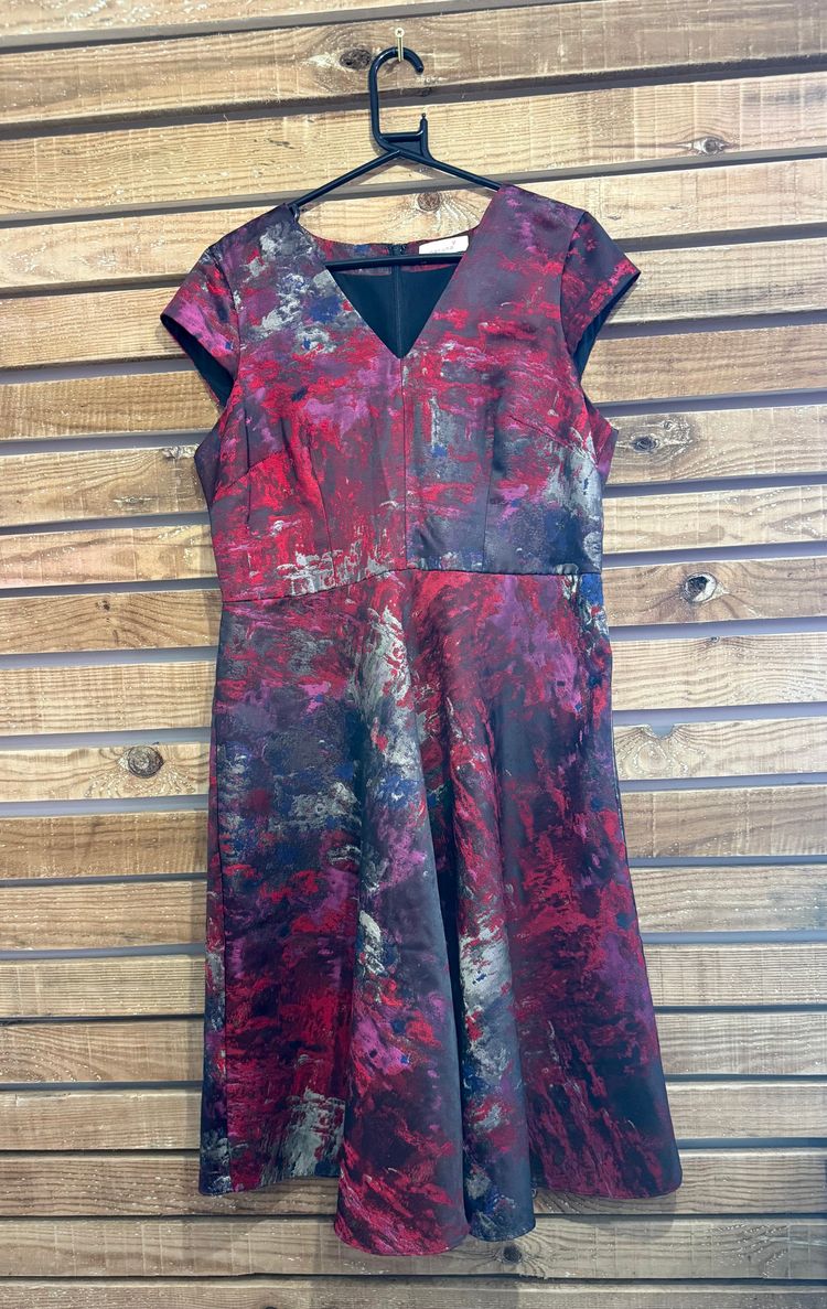 Per Una shift dress. Watercolour/abstract pattern. Evening/ summer/ office/ wedding. Size 16