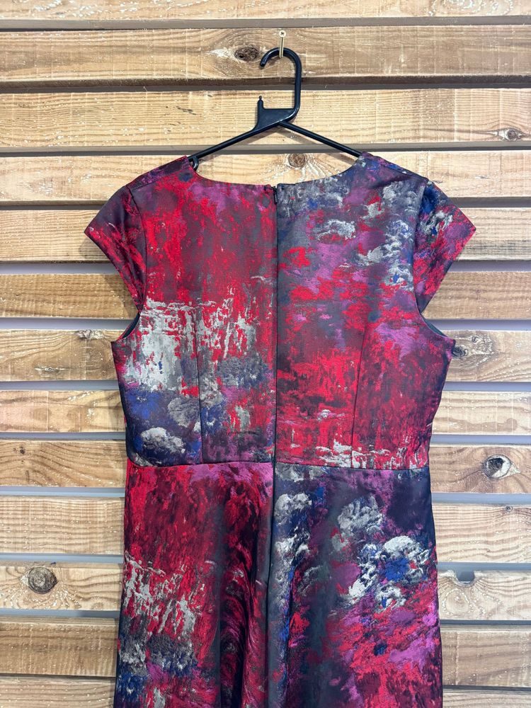 Per Una shift dress. Watercolour/abstract pattern. Evening/ summer/ office/ wedding. Size 16 image 5