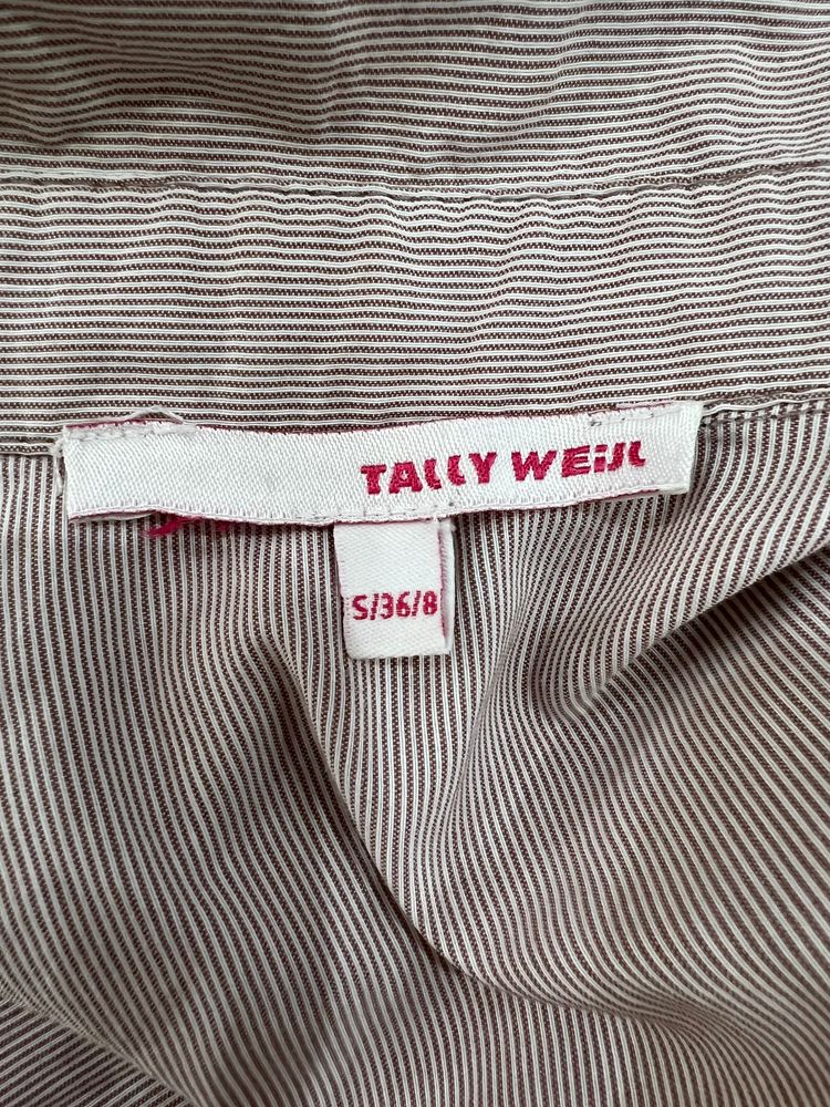 back to school drop | small grey and brown striped tally weijl shirt dress imagen 5