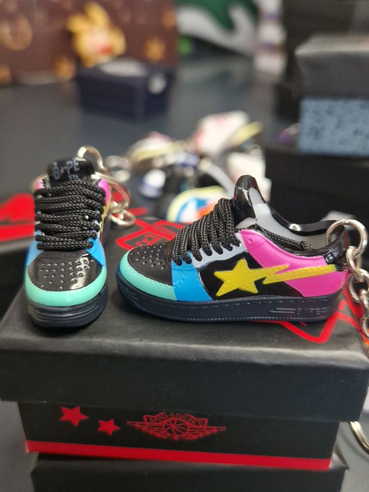 Miniature Bape Sneaker Keychain