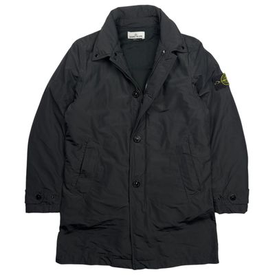 A/W 16 Stone Island Micro Reps with Primaloft Trench Coat - Black