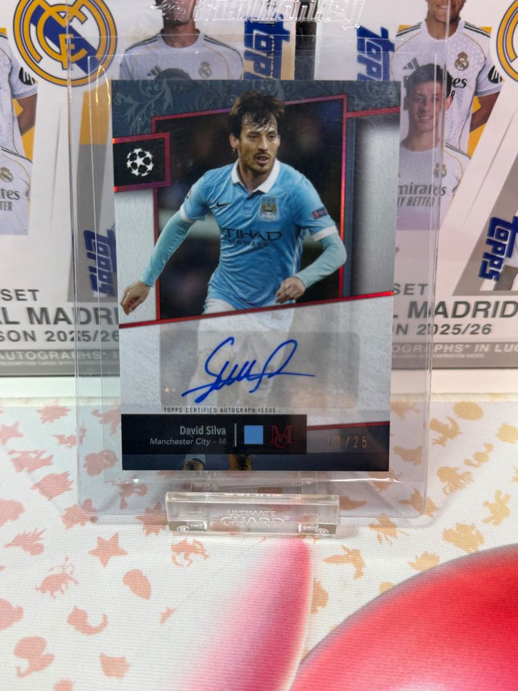 David Silva Signed Football Trading Card