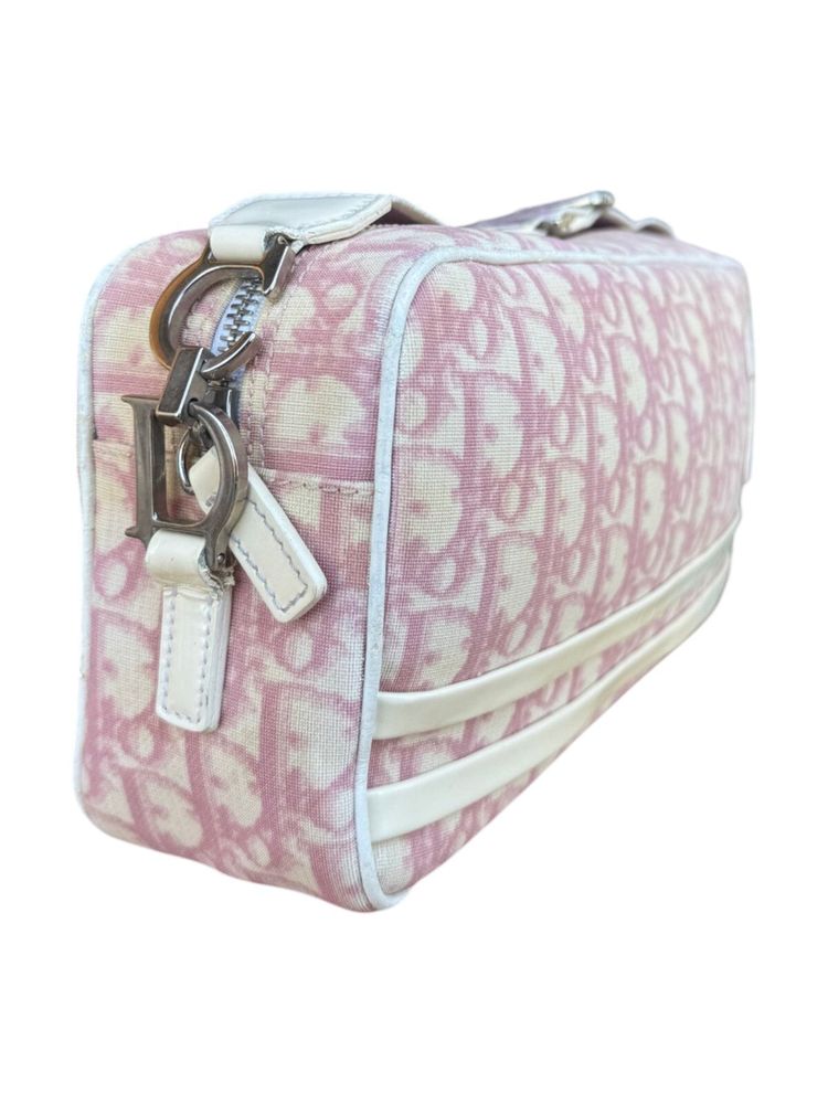 Christian Dior Trotter Pink Oblique Number 2 Shoulder Bag 11