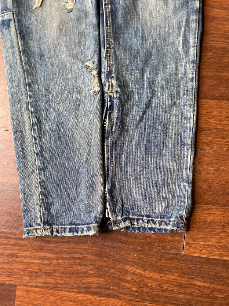 Mnml Distressed Blue Jeans 4