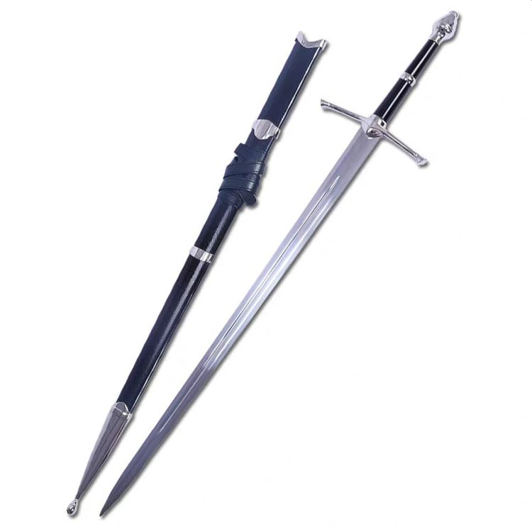 Lord of the Rings Metal Sword Aragorn Strider Sword with Sheath image 1