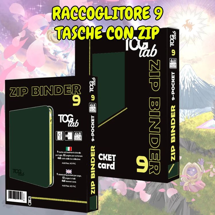 Raccoglitore 9 tasche con zip (468)