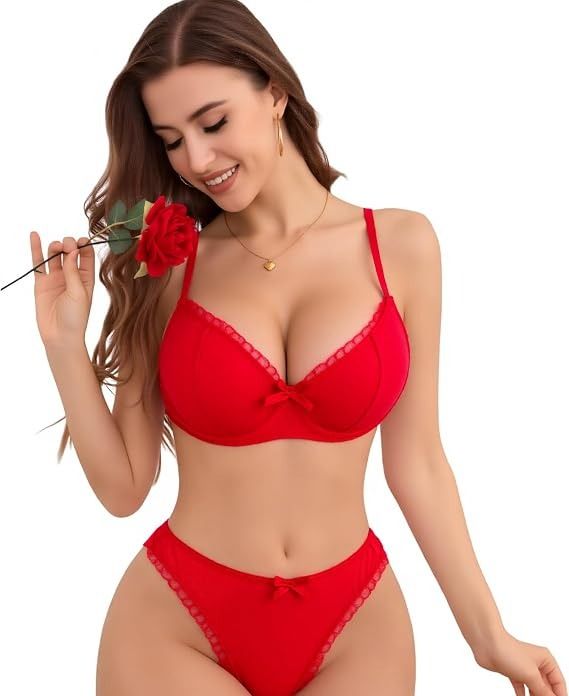 Red Lingerie Set image 1