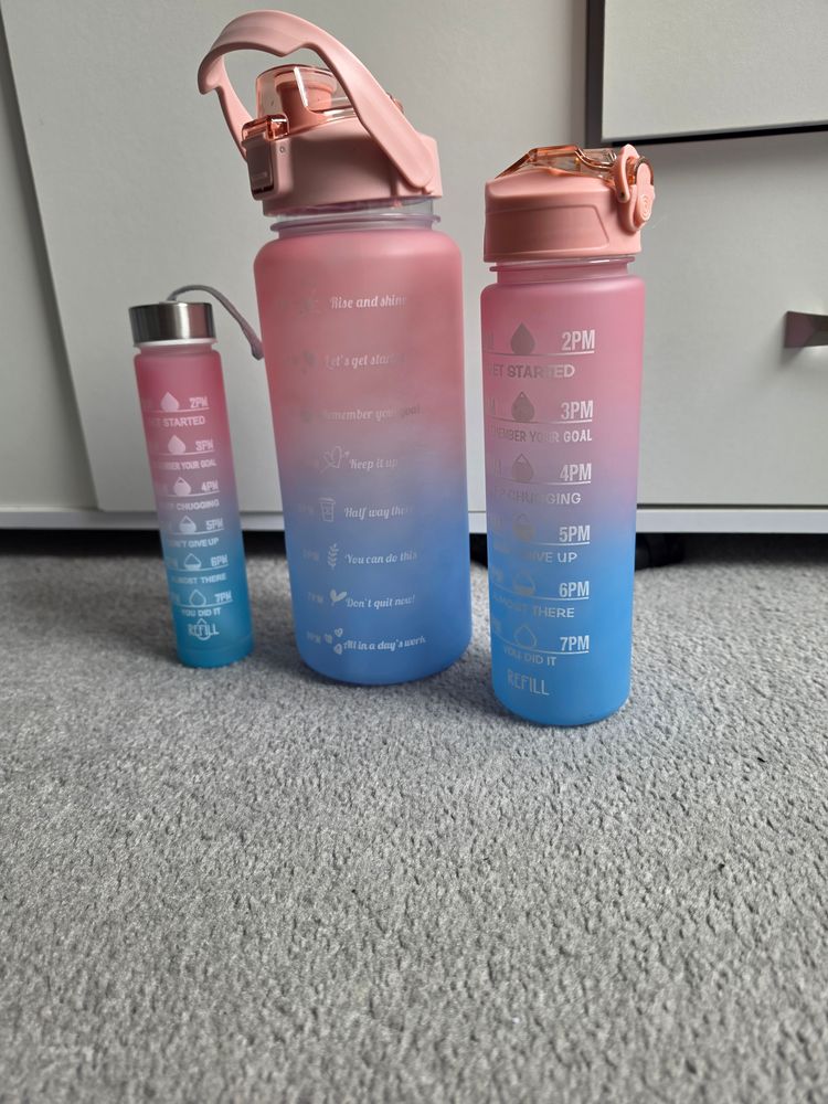 Other Pink To Blue Gradient Water Bottles With Time Markers product image
